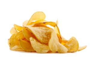 The calorie count of foods like potato chips are deceptive given the unrealistic serving sizes