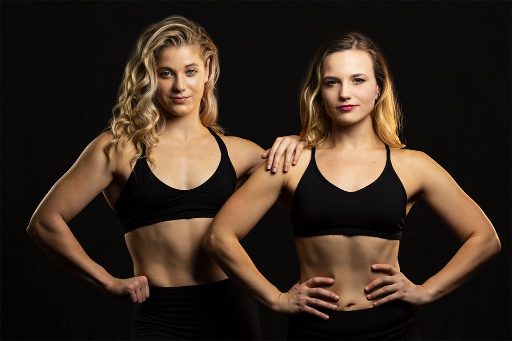 Online personal trainers Erika Citrin and Tiffany Menges